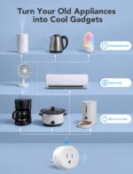 Govee Smart Plug, WiFi Plugs Work with Alexa & Google Assistant, Smart Outlet with Timer & Group Controller, WiFi Outlet for Home, No Hub Required, ETL & FCC Certified, 2.4G WiFi Only, 4 Pack - Image 4