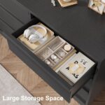 GarveeHome 6 Drawer Dresser for Bedroom, 47in Wide Natural Oak 6 Chest of Drawers with Large Storage, Wooden Dresser Organizer Closet for Living Room, Entryway, Nursery - Image 6