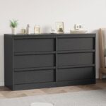 GarveeHome 6 Drawer Dresser for Bedroom, 47in Wide Natural Oak 6 Chest of Drawers with Large Storage, Wooden Dresser Organizer Closet for Living Room, Entryway, Nursery - Image 8