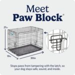 MidWest Homes for Pets 30-Inch iCrate for Medium Breeds, 21-40 lbs, Double Door Folding Dog Crate with Divider Panel, Leak-Proof Tray & Secure Latches, Portable, Durable & Easy to Assemble - Image 5