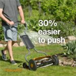 Fiskars Push Mower - 17" Cut Width Manual Reel Mower with No Motor - Grass Cutter with Steel Blades that Stay Sharp - Eco-Friendly Cordless Grass Trimmer for Lawn Care - Image 4