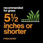 Fiskars Push Mower - 17" Cut Width Manual Reel Mower with No Motor - Grass Cutter with Steel Blades that Stay Sharp - Eco-Friendly Cordless Grass Trimmer for Lawn Care - Image 9