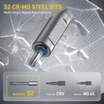 42 in 1 Magnetic Ratchet Screwdriver Set, T Handle Ratchet Screwdriver with S2 Steel Bits & Storage Case, Screwdriver Set for Electronics, Bicycle, Furniture, Home DIY - Image 5