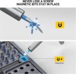 42 in 1 Magnetic Ratchet Screwdriver Set, T Handle Ratchet Screwdriver with S2 Steel Bits & Storage Case, Screwdriver Set for Electronics, Bicycle, Furniture, Home DIY - Image 7