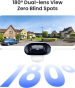 REOLINK Argus 4 Pro 4K Solar Camera Outdoor Wireless, 180° Dual-Lens 8MP Camera for Home Security, ColorX Night Vision, Smart People/Vehicle/Animal Detection, No Subscription, Local Storage - Image 3