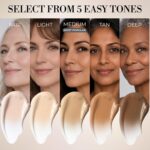 LUMINESS Liquid Mirage w/SPF 50 Color Adjusting Foundation Kit - Color Changing Foundation, SPF 50 Primer & Makeup Brush, Face Makeup for Mature Skin, 4in1 Liquid Foundation, Concealer & Moisturizer - Image 4