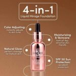 LUMINESS Liquid Mirage w/SPF 50 Color Adjusting Foundation Kit - Color Changing Foundation, SPF 50 Primer & Makeup Brush, Face Makeup for Mature Skin, 4in1 Liquid Foundation, Concealer & Moisturizer - Image 5