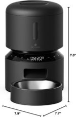 PETLIBRO Automatic Cat Feeder – 3L Programmable Pet Food Dispenser with Airtight Storage, Timed Portion Control, Voice Meal Call & Dual Power Supply, Clog-Free Healthy Feeding for Cats & Small Dogs - Image 9