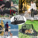 Tailtastic Outdoor Cat Tent with Removable Interactive Fabric,Outdoor Cat Enclosures for Indoor Cats, Portable Pet Playpen Ideal for Hiking, Traveling, and Sunbathing-Black - Image 5