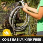 BIONIC STEEL 75 Ft Garden Hose 304 Stainless Steel, 75 Ft Water Hose, Super Tough & Flexible Metal Hose, Lightweight, Crush Resistant Fittings, Kink & Tangle Free, Rust Proof, Easy to Use & Store - Image 5