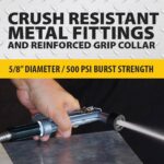 BIONIC STEEL 75 Ft Garden Hose 304 Stainless Steel, 75 Ft Water Hose, Super Tough & Flexible Metal Hose, Lightweight, Crush Resistant Fittings, Kink & Tangle Free, Rust Proof, Easy to Use & Store - Image 7