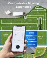 ECOVACS Goat A3000 LiDAR PRO Robotic Lawn Mower for Up to 3/4 Acre, 7500 mAh Battery with 189W Fast Charging, Wire-Free Dual-LiDAR Navigation, Built-in TruEdge Edge Trimmer, Smart App Control - Image 7