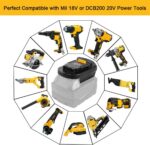 MIL18DL Battery Adapter Converter Compatible with Milwaukee 18V Lithium Batteries Convert to Dewalt's 20V Lithium Batteries, Fits Dewalt 20V Cordless Tools(Not Made in Milwaukee or Dewalt) - Image 5