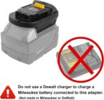 MIL18DL Battery Adapter Converter Compatible with Milwaukee 18V Lithium Batteries Convert to Dewalt's 20V Lithium Batteries, Fits Dewalt 20V Cordless Tools(Not Made in Milwaukee or Dewalt) - Image 9