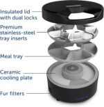 PetSafe FreshFeed Refrigerated Pet Feeder Automatic Wet Food Feeder for Cats & Small Dogs App Control 6 Fresh Meals Stainless Steel Inserts Black - Image 10