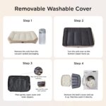 Bedsure SupportMax™ XL Orthopedic Dog Beds Large Sized Dog - Extra Thick Supportive Dogs Couch with Waterproof Washable Cover, Extra Large Comfort Pet Sofa with Soft Sherpa & Nonskid Bottom, Grey, 42" - Image 10