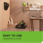 Greenworks 60V 17" Brushless Cordless Push Lawn Mower, 2-in-1 Mulching/Bagging, 4.0Ah Battery and 3A Charger(40min Runtime) - Image 10