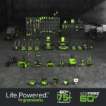 Greenworks 60V 17" Brushless Cordless Push Lawn Mower, 2-in-1 Mulching/Bagging, 4.0Ah Battery and 3A Charger(40min Runtime) - Image 15