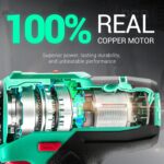 DCA 20V Cordless Hammer Drill Set, 354 In-lb Torque, 1/2" Keyless Chuck, 22500 IPM, 2 Variable Speeds, 18+1+1 Position, Power Impact drill with 14 Drill/Driver Bits for Brick, Metal, Wood ADJZ2035i13 - Image 8