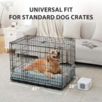 Pet Bed Cooling System, No Refrigeration or Chemical Gel Needed, Consistent Cold Water Pad, Machine Washable Bed, Ideal for Home and Crates (Cooling Green, 41" x 28") - Image 4