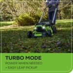 Greenworks 60V 21" Brushless (Self-Propelled) Cordless Lawn Mower, 2 x 4.0Ah Batteries (3/4 Acre, Rapid Charger, 4-in-1, LED Lights, IPX4) - Image 10
