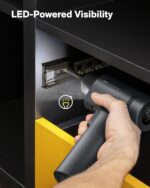 HOTO 16V Brushless Power Drill, 50 N·m High Torque with Smart Display, Auto Mode and LED Light, 10 Bits, 5 Drill Bits, 3/8” Keyless Chuck, Two Working Modes, Perfect for Home Repairs and Projects - Image 7