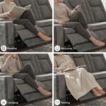 Signature Design by Ashley Next-Gen DuraPella Modern Faux Leather Power Reclining Sofa with Adjustable Headrest, Gray - Image 11