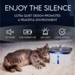 Veken Innovation Award Winner 95oz/2.8L Pet Fountain, Automatic Cat Water Fountain Dog Water Dispenser with Replacement Filters for Cats, Dogs, Multiple Pets (Grey, Plastic) - Image 7