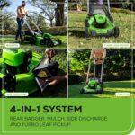 Greenworks 80V 21" Cordless Push Lawn Mower – Brushless Motor, LED Lights, 4.0Ah Battery & Rapid Charger (75+ Compatible Tools) - Image 8