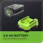 Greenworks 80V 21" Cordless Push Lawn Mower – Brushless Motor, LED Lights, 4.0Ah Battery & Rapid Charger (75+ Compatible Tools) - Image 10