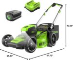 Greenworks 80V 21" Cordless Push Lawn Mower – Brushless Motor, LED Lights, 4.0Ah Battery & Rapid Charger (75+ Compatible Tools) - Image 17