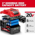 Cordless Impact Wrench, 900Ft-lbs (1200N.m) 1/2" Brushless Impact Gun, 20V High Torque Power Impact Driver, 2x4.0Ah Batteries,Brushless Motor 2400 RPM Variable Speeds for Family Car/Pickup Truck/Mower - Image 5
