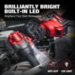Cordless Impact Wrench, 900Ft-lbs (1200N.m) 1/2" Brushless Impact Gun, 20V High Torque Power Impact Driver, 2x4.0Ah Batteries,Brushless Motor 2400 RPM Variable Speeds for Family Car/Pickup Truck/Mower - Image 7