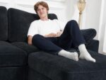 EASE MOOSE Blue Sectional Modular Sofa,FSC Certified Oversized L Shape Sectional Couch Wide Deep seat Sectional Sofa, Removable Cover - Image 8