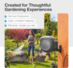 GARDENA Retractable Garden Hose Reel - 100 Feet - Auto Retract Hose Reel with 180° Swivel Wall Mount - Heavy Duty - Integrated Spray Nozzle - 08055 - Image 7