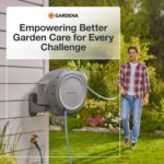 GARDENA Retractable Garden Hose Reel - 100 Feet - Auto Retract Hose Reel with 180° Swivel Wall Mount - Heavy Duty - Integrated Spray Nozzle - 08055 - Image 9