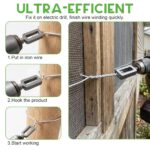 Multifunctional Electric Drill Wire Twisting Tool, 2026 New Alloy Electrical Wire Twister, 1/4 Inch Hex Shank Wire Twisting Kit, Fit for Rebar Tying, Fencing & Wiring, Efficient and Easy to Use (Arc) - Image 6