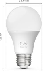 PHILIPS Hue Essential Starter Kit: Hue Bridge, 2 Essential E26 Smart Bulbs, White & Color Ambiance, 2200K-6500K, Dimmable LED Bulbs, Works with Alexa, Google Assistant, Samsung SmartThings, Apple Home - Image 5