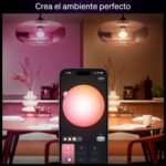 PHILIPS Hue Essential Starter Kit: Hue Bridge, 2 Essential E26 Smart Bulbs, White & Color Ambiance, 2200K-6500K, Dimmable LED Bulbs, Works with Alexa, Google Assistant, Samsung SmartThings, Apple Home - Image 6