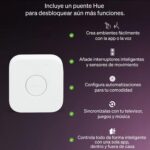 PHILIPS Hue Essential Starter Kit: Hue Bridge, 2 Essential E26 Smart Bulbs, White & Color Ambiance, 2200K-6500K, Dimmable LED Bulbs, Works with Alexa, Google Assistant, Samsung SmartThings, Apple Home - Image 9
