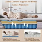 Queen Mattress,12 Inch Hybrid Queen Size Mattresses in a Box,Memory Foam & Pocket Spring,Medium Firm for Pressure Relief,Motion Isolation,Fiberglass Free,CertiPUR-US,80" Lx 60" W - Image 5
