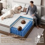 Queen Mattress,12 Inch Hybrid Queen Size Mattresses in a Box,Memory Foam & Pocket Spring,Medium Firm for Pressure Relief,Motion Isolation,Fiberglass Free,CertiPUR-US,80" Lx 60" W - Image 6