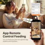 Automatic Cat Feeder with Camera, 2 in 1 Cat Food and Water Dispenser, 2K HD Video and Night Vision, 5G App Controlled Timed Pet Feeder,4L Food & 3L Gravity Waterer with 2-Way Audio for Cats Small Dog - Image 3