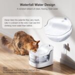 PETGUGU Cat Water Fountain with App Monitoring, Ultra-Quiet Automatic Pet Water Dispenser, Wireless Pump, 8-Layer Filtration BPA-Free, WiFi Cat Drinking Fountain for Cats and Dogs (2.4G Only) - Image 6