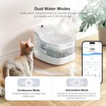 PETGUGU Cat Water Fountain with App Monitoring, Ultra-Quiet Automatic Pet Water Dispenser, Wireless Pump, 8-Layer Filtration BPA-Free, WiFi Cat Drinking Fountain for Cats and Dogs (2.4G Only) - Image 7