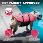 Outward Hound Granby Splash Pink Dog Life Jacket, Medium - Image 6