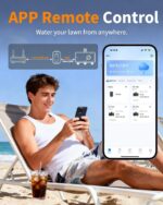 Diivoo 3 Zone WiFi Water Timer with Brass Inlet, Smart Sprinkler Hose Timer 3 Outlets Compatible with Alexa/Google Assistant, 18 Irrigation Plans, Rain Delay & Mist Mode for Garden Lawns (2.4GHz Only) - Image 5