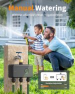 Diivoo 3 Zone WiFi Water Timer with Brass Inlet, Smart Sprinkler Hose Timer 3 Outlets Compatible with Alexa/Google Assistant, 18 Irrigation Plans, Rain Delay & Mist Mode for Garden Lawns (2.4GHz Only) - Image 8