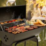 Royal Gourmet CC1830 28 Inch Barrel Charcoal Grill with Warming Rack, Outdoor BBQ Grill with 626 Sq. In. Grilling Space for Backyard, Patio and Parties, Black - Image 10