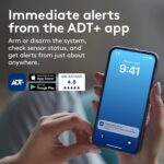 Security Starter Kit, DIY Home Alarm System with Door and Window Sensors, Motion Detector, Wireless Security for House and Apartment, Easy Install, ADT+ App Control - Image 5